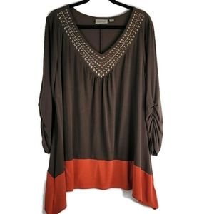 Avenue brown top sz 18/20